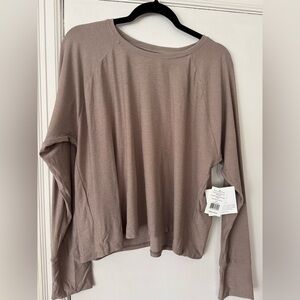 Beyond Yoga Long Sleeve Top in Soft Brown